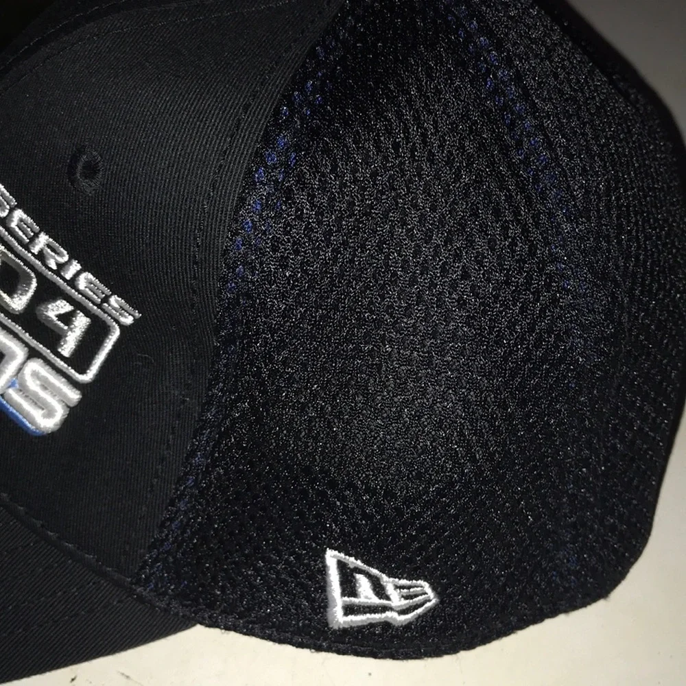 New Era Boston Red Sox 2004 World Series Champions Black Mesh A-Flex Cap Hat